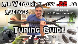 Avenger .22 Air Rifle - TUNING GUIDE + Accuracy Test ! + (Review) - Air Venturi - PCP Airgun Tuning