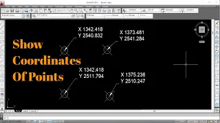 How To Display Coordinates Automatically In AutoCAD Drawing | Create Coordinate | Insert coordinates