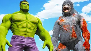 THE HULK VS ZOMBIE GORILLA