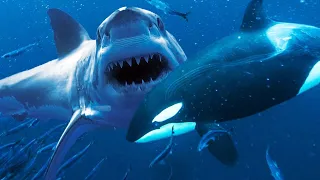 Great White Shark vs Killer Whale Orca | Ultimate Animal Showdown