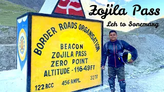 Mighty Zojila Pass - Dangerous Off-roading || Leh to Sonemarg || Solo Ride