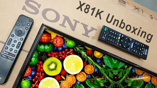 Sony X81K Google TV Unboxing, Setup & Demo