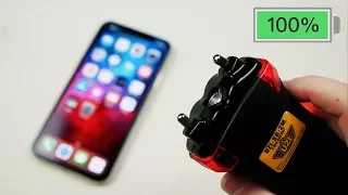 Can a Quick Taser Blast Charge an iPhone X?