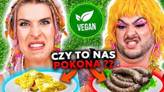 WEGAŃSKIA KASZANKA? 🤢 CAŁY DZIEŃ WEGAŃSKIE ZAMIENNIKI Z MARKETÓW! | Agnieszka Grzelak Vlog i Misia