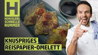 Schnelles Knuspriges Reispapier-Omelett Rezept von Steffen Henssler