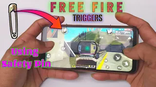 🧷📲🧷 How to make Triggers for Free Fire using Safety pins | How to make free fire trigger at home