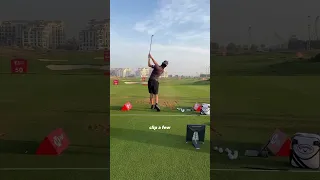 Min Woo Lee on the range in Dubai 🏌️‍♂️ ⛳ 🟧  #golf #golfing #shorts