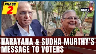 India General Election | Sudha and Narayana Murthy Urge Voters To Not Sit At Home | N18V