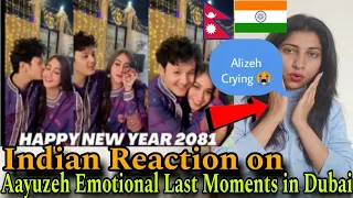INDIAN reaction on Nepal| Aayuzeh Emotional Last Moments in Dubai😞| Alizeh Crying 😭| Crazzy Pikku
