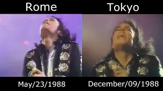 Michael Jackson - Wanna Be Startin' Somethin' Live Rome vs Tokyo 1988 - Bad World Tour