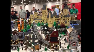 Giant LEGO Harry Potter Hogwarts castle at BrickFair VA 2022