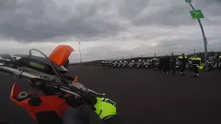 Wheelie In Front Of The Police - KTM EXC 525