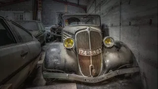 Abandoned Garage With Vintage Car Collection Of Mister Gilbert!