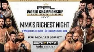 2022 PFL Championship Full Card Betting Breakdown and Predictions