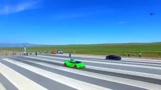 Bugatti Veyron Sang Noir vs. Supercharged Lamborghini Huracan [4k]