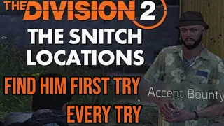The Division 2 | How to find the Snitch in 2020 | Best Snitch Location | Best way to find the Snitch