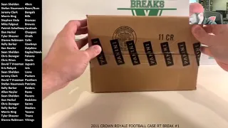 2011 Crown Royale Football Case Break Random Teams #1