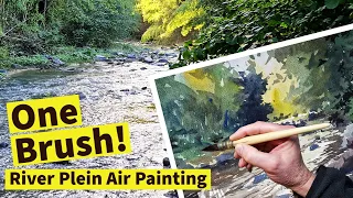 OUTDOOR PAINTING TRIP?  You only need ONE versatile brush!