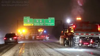 Intense Iowa Blizzard! Des Moines metro (1/15/21)