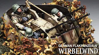 WIRBELWIND camouflaged with autumn leaves - Part 2 - 1/35 TAMIYA - [ Painting weathering ]