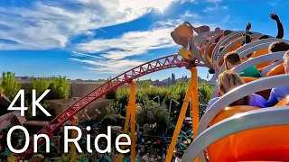 [4K] Slinky Dog Dash Coaster - On Ride 2022 - Disney World - Disney's Hollywood Studios