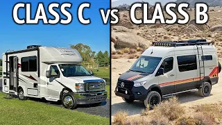 Which is Better: Small Class C RV vs Class B Camper Van