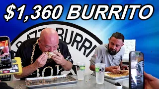 EAT A 3 LB BURRITO  - GET $1,360 - I DEFEATED THE BAD AZZ BURRITO