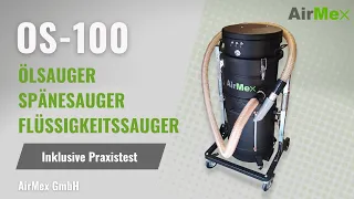 OS-100 Ölsauger | Spänesauger | Flüssigkeitssauger | Industriesauger für Späne und Kühlschmiermittel