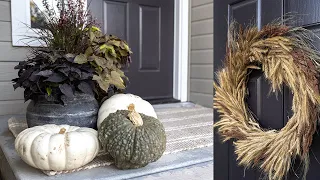 SIMPLE Fall Porch Decorating Ideas // DIY Front Porch Makeover for Beautiful Curb Appeal