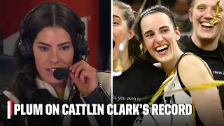 Kelsey Plum reacts to Caitlin Clark breaking her NCAAW scoring record | ESPN College Basketball