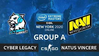 CS:GO - Natus Vincere vs Cyber Legacy [Dust2] Map 3 - IEM New York 2020 - Group A - CIS