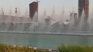 Tashkent City Park - Dancing Fountain - Tashkent City Park musiqali raqs favvorasi