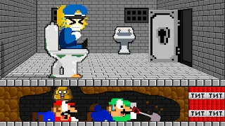 Mario and Luigi Escapes the Peach's Prison Maze Mayhem | Game Animation