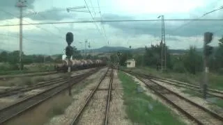 Train cab ride Bulgaria: Sofia - Karlovo [Time-lapse movie]