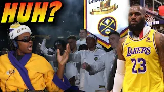LAKERS FAN REACTS TO LOSING TO NUGGETS ON OPENING NIGHT...EMBARRASSING
