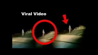 Jharkhand- Strange figure seen walking on the road - Alien