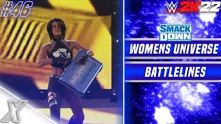 WWE 2K22: Women’s Universe Mode #46 - “Battlelines” (SMACKDOWN)
