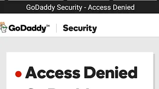 Security Access Denied - GoDaddy Website Firewall Bypass in SQL injection