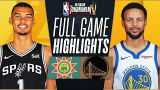 GS Warriors vs. San Antonio Spurs Full Game Highlights | Nov 24, 2023 | NBA IN-SEASON TOURNAMENT