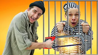 Prison escape challenge! Funny Situations with Prisoners in Jail & funny video 2022