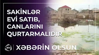 Binə qəsəbəsi sakinlərindən ŞİKAYƏT VAR - Evləri su basıb / Xəbərin olsun