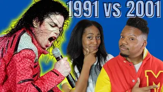 Michael Jackson BEAT IT Live Reaction - 1992 DANGEROUS TOUR VS. 2001 30TH ANNIVERSARY MSG SHOW