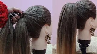 New High Ponytail Hairstyle For School, College, Work | Long Ponytail | BARBIE VOLUMINOUS PONYTAIL