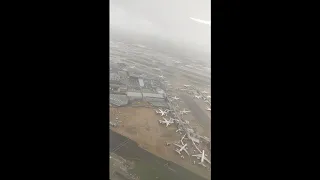 Planes Struggle to Land Against Heavy Winds at London Heathrow Airport