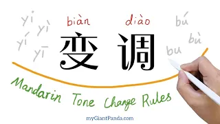 学中文【变调】Tone Sandhi Rules in Chinese - 不bù bú bu/一yī yí yì yi｜普通话声调变化规则 Learn Mandarin Tone Changes