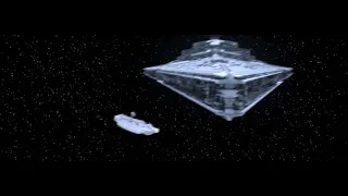 Millennium Falcon - Imperial Destroyer Corridor Run! Test Animation