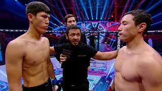 Сокрушил соперника! Арнур Кабдолдаев vs Эльчибек «17 кг» Абдубалиев | OCTAGON 46