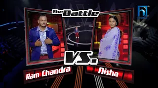 Ram Chandra Rimal Vs Nisha Karki"Dhadkinchhau Mutuma Hola...."The Battle|The Voice of Nepal Season 4