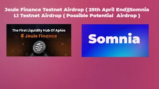 Joule Finance Limited Time Testnet Airdrop| Somnia L1 Testnet Airdrop|#airdrop