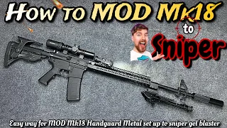 how to change the barrel on a gel blaster surge Mk18 New Handguard